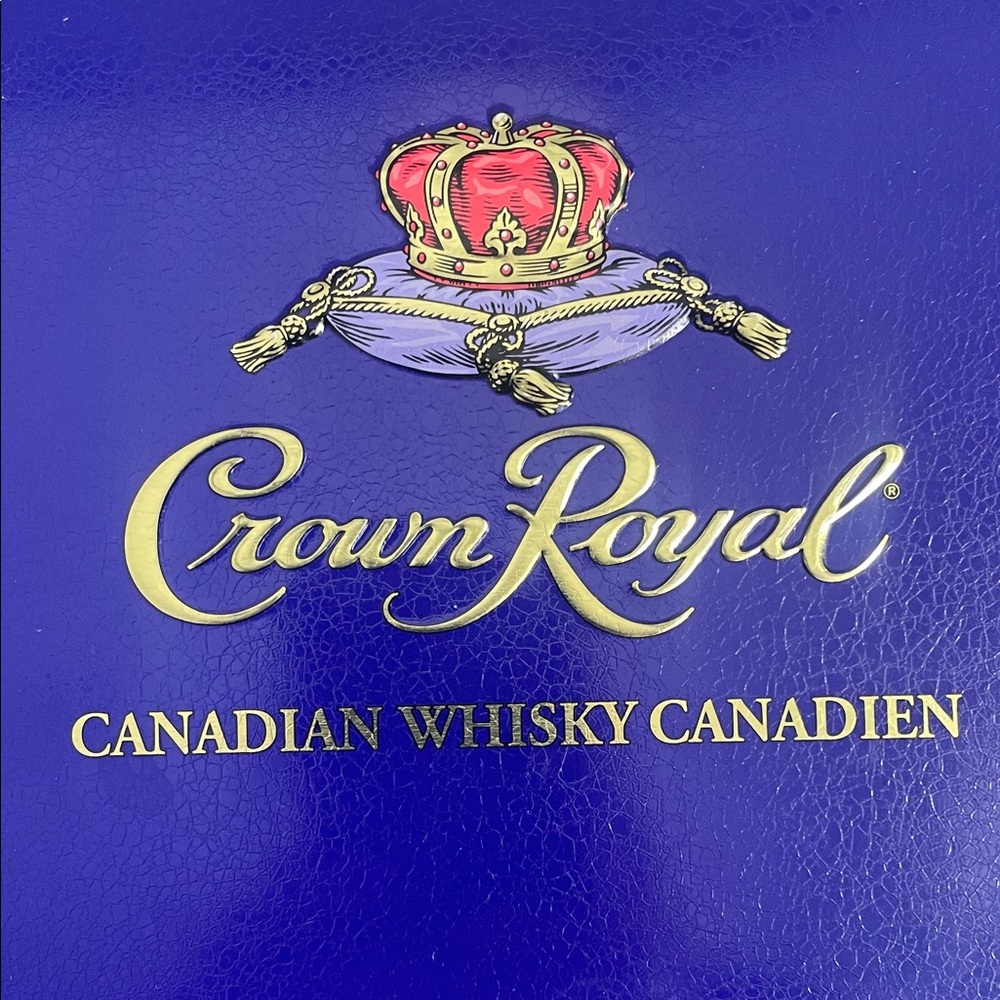 Vintage Crown Royal Blue Tin Box - 90s - Picture 3 of 16